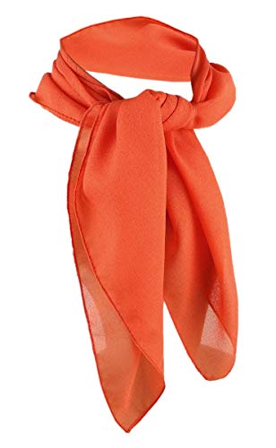 TigerTie - nicki paño de gasa - naranja tamaño 50 cm x 50 cm - paño pañuelo bufanda