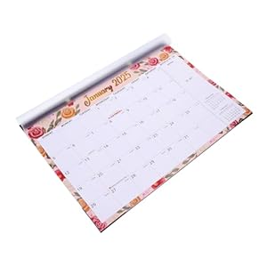 OSALADI 2025 Wand-Jahreskalender mit Rosenmuster