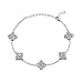 Cate & Chloe Adeline 18k White Gold Swarovski Bracelet, Swarovski Crystal Bracelet, Best Gifts for Women, Girls, Silver Tennis Bracelets mssrp $165