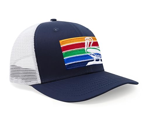 Image of International Tie City Hat for Men and Women, Adjustable Snapback Trucker Baseball Cap with Embroidered Patch