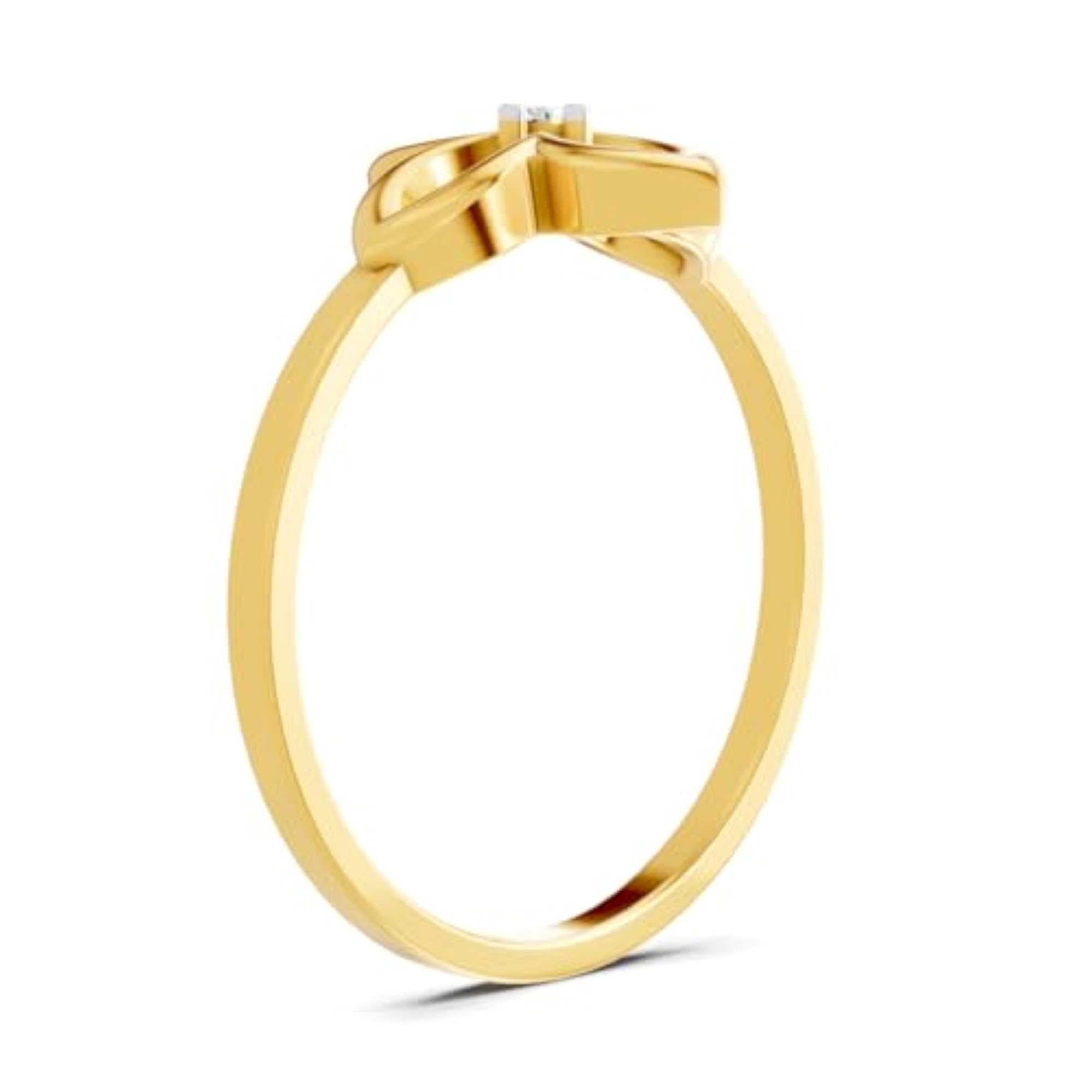 Women's Lab Grown Diamond 0.01ct 925 Silver Ring