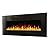 Napoleon Harsten 50 inch Wall Mount Electric Fireplace with Bluetooth Speakers - Black, NEFL50HF-BT