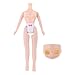 F Fityle Kit Piastra Posteriore con Piastra Frontale per Testa di Bambola Nuda da 7,5 Cm per Accessori per La Realizzazione di Piccoli Blythe Fai da Te