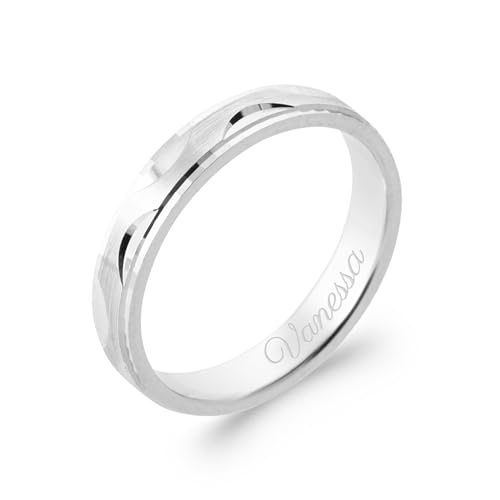 Alliance homme argent 925 gravée le cadeau idéal pour célébrer un moment unique