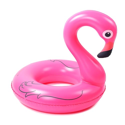 1 anillo de natación inflable con flamencos, accesorios para piscina, decoraciones...