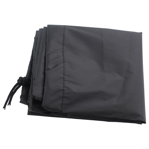 Honseadek Cubierta de parrilla de barbacoa resistente al agua para Weber Q100/1000 Series 210d tela Oxford con revestimiento plateado, protección solar a prueba de polvo, patrón de cordón