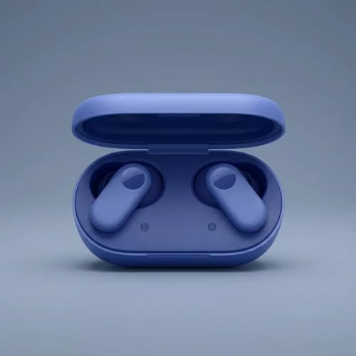 Image of One Plus 2R Wireless Earbuds for Men & Women | ABS Plastic Bluetooth Earbuds with Touch Controls Deep Bass Stable Connection and Charging Case | Compact Audio Earphones (2, Blue)