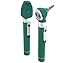 ADC Otoscope/Ophthalmoscope Diagnostic Set, Pocket Size, LED Lamp, 2.5V, Hard Case, Diagnostix 5110NL, Green