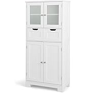 COSTWAY Meuble Colonne Salle De Bain, Armoire à Balais