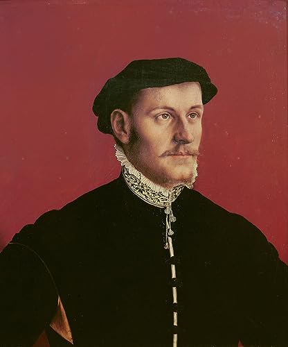 Toile Hans Holbein Portrait d'un homme pour décoration de salon et bureau chic