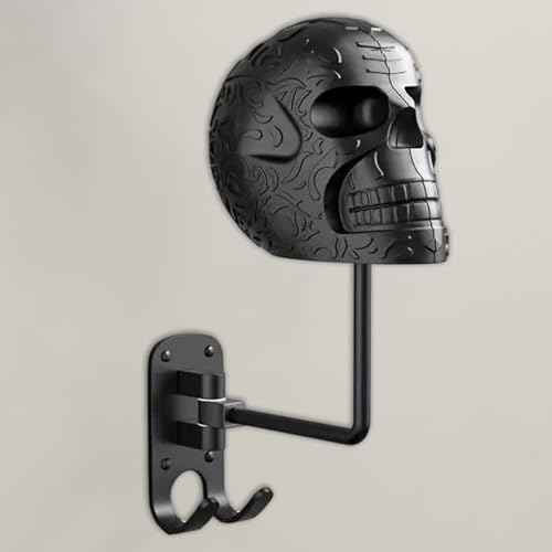 Evita caídas con la pastilla de casco de motocicleta de calavera para pared 4