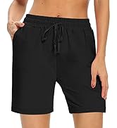 DIBAOLONG Womens Yoga Shorts Loose Workout Sweat Shorts Comfy Drawstring Lounge Pajama Bermuda Ca...