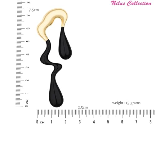 Image of Nilu's Collections Abstract Drip Design Earrings in Trendy and Modern Look | gift for her,gifts for womens & gilrls