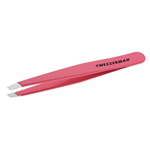 Tweezerman Fashion Color Slant Tweezer, Geranium, 1 Count