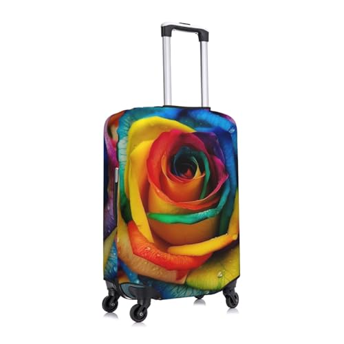 Travel Luggage Cover Anti-Scratch Suitcase Cover Protector Elastic Thicken Luggage Protector Washable Baggage Covers Rainbow Rose Suitcase Sleeve Fit 18-32 Inch Luggage Large3