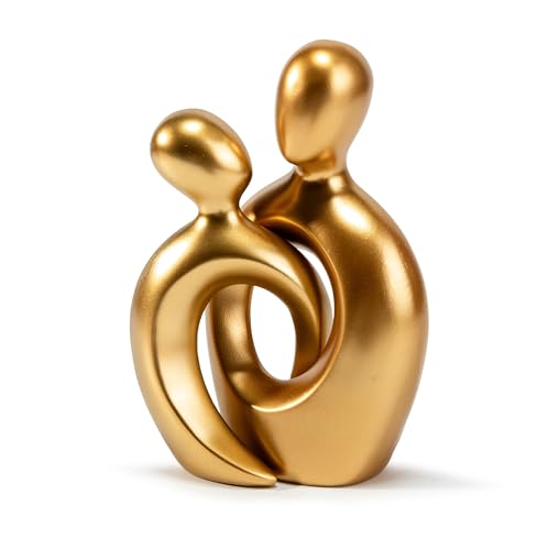 Gold Couple Decor Statues