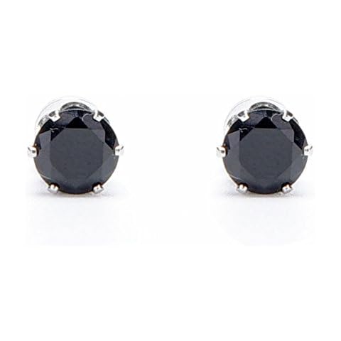 Lottoy® 1 Pair Unisex Weight Loss Crystal Ear Stud, Healthy Magnetic Therapy Earrings,No Piercing (Black) Cover