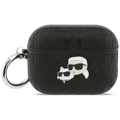 CG Mobile Karl Lagerfeld Coque de protection pour AirPods Pro 3 avec monogramme Karl & Choupette Noir