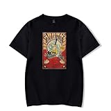 Bill Cipher Art T-Shirt Men Short Sleeve Women Funny Tee Unisex Harajuku Tops (Black,M)