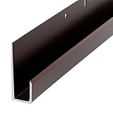 Brixwell JC636BRZ-CCP72 1/4' Standard Aluminum J Channel Bronze Finish - 72' Length