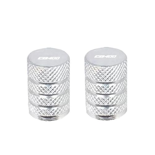 Bouchons de valve Honda CB400 en alu taillé masse couleur argent pour sublimer vos roues