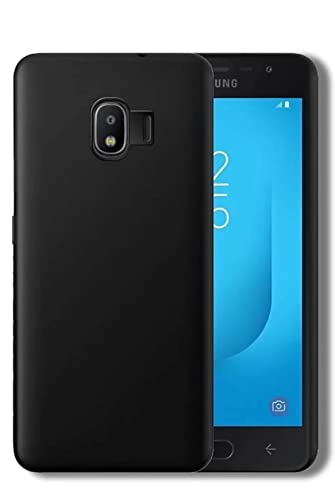 Image of Mobile Back Cover Case for Samsung Galaxy J2 Pro (2018), J250F /DS (Silicone Case|CameraProtection|Black SC1510)