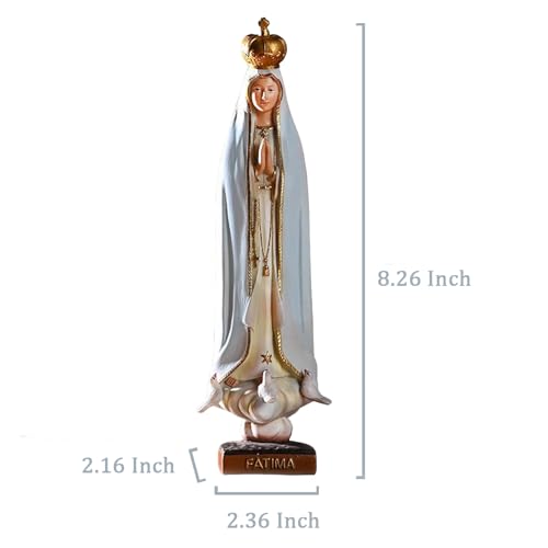 Estatua de Nuestra Señora de la Gracia 8.26 in H miniatura 3