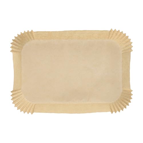 100 Backpapiere 22 cm x 14 cm x 4,5 cm braun für Heißluftfritteusen (10 x 100 = 1000 Stück)