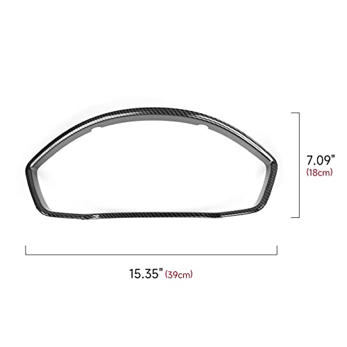 Image of Car Dashboard Cover Trim Frame Decals for 2022 2023 2024 2025 2026 Honda Civic 11th Gen Accessories ABS Carbon Fiber Interior Stickers