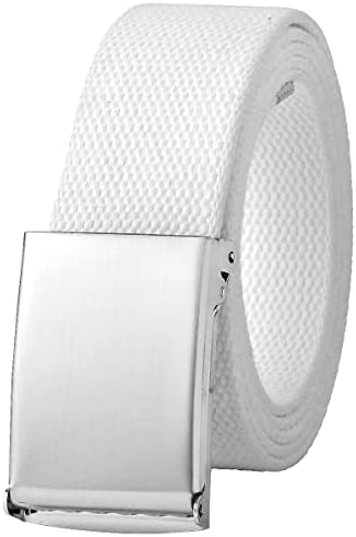 Falari Canvas Web Belt Fully Adjustable Cut to Fit Golf Belt Flip Top Buckle