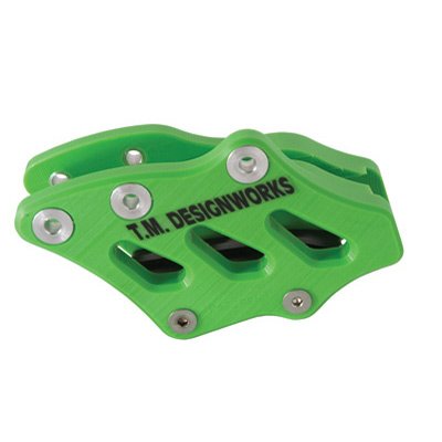 T.M. Designworks Factory Edition 2 Rear Chain Guide Kawasaki Green for Kawasaki KX65 2000-2009