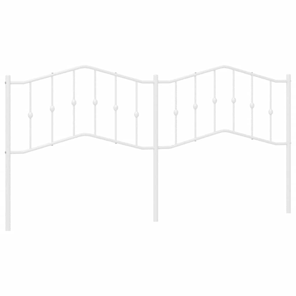 vidaXL Metal Replace Headboard White 193 cm — image 1