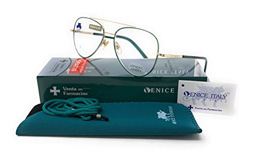 New Model Gafas de lectura con filtro bloqueo luz azul para gaming, ordenador, móvil. ULTIMA MODA Anti fatiga PILOTO unisex venice (+1.50, Verde) Cover