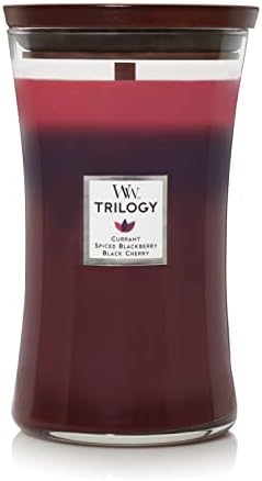 WoodWick Large Hourglass Candle, Sugared Berries, 21.5 oz