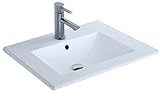 mueble lavabo 70 cm ikea Una poza Cygnus Bath 1100116191 Lavabo cerámico (70 cm), Blanco Brillo