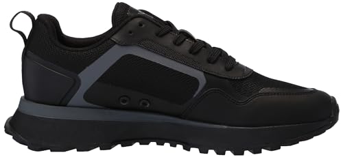 Image of BOSS Men's Big Logo Mesh Mix Lace Up Sneaker