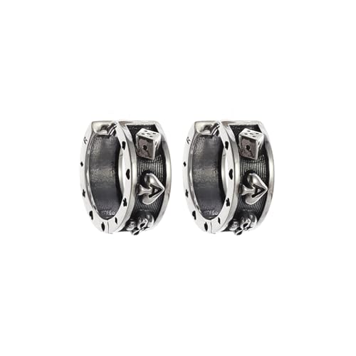Bijoux hypoallergéniques homme idée cadeau style gothique as de pique