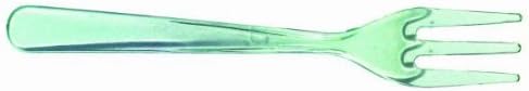 PackNWood 210CV001VBX Mini 3.7" Green Plastic Fork - 1000 / CS