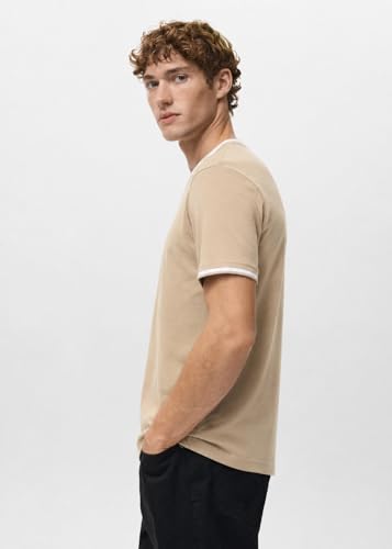 Image of Alan Jones Clothing Men's Self Design Cotton Regular Fit T-Shirt