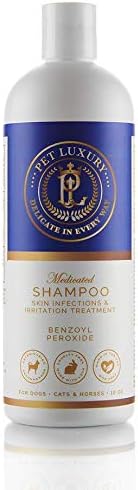 Pet Luxury-Best Medicated Anti-Fungal & Antibacterial Pet Shampoo for Dogs, Cats & Horses- for The Treatment Seborrhea-Skin Infections &…