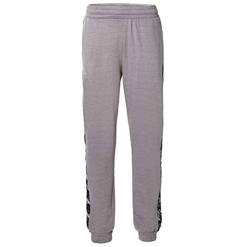 Kappa Canis Pantaloni Sportivi, Grigio/Nero, XL