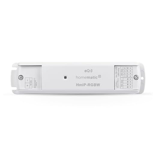 Homematic IP LED Controller – RGBW, Smart Home, indirekte Beleuchtung, steuert Lightstrips. LED-Strips per App, Alexa und Google Home, 157662A0