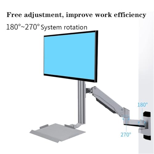 Support de moniteur mural industriel pour libérer votre bureau encombré par un écran 32" - 8