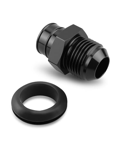 10AN Aluminum Push In Fitting Valve Cover Grommet Fit for GM LS Engines with Sealing Grommet‌