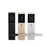 Cerradura electrónica con contraseña HC-0162 for hotel, apartamento o habitación de alquiler.(MatteBlack)