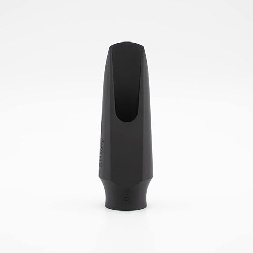 Miniatura 13 de Syos Boquilla de saxofón alto, modelo ahumado, apertura de 5 puntas, azul fantasma, mejora el sonido de tu saxo alto con esta boquilla alta fácil