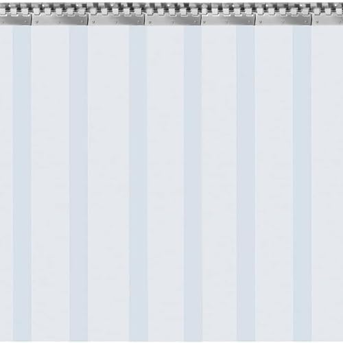 AGLZWY Rideau à Lanières en Plastique Transparent, Rideau à Lanières PVC, Isolant Porte Convient aux Entrepôts Usines Et Supermarchés Vinyle Robuste...