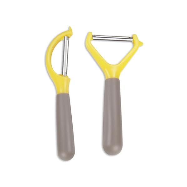 Vegetable and fruit peeler Stainless steel peeler Kitchen appliance (yellow)