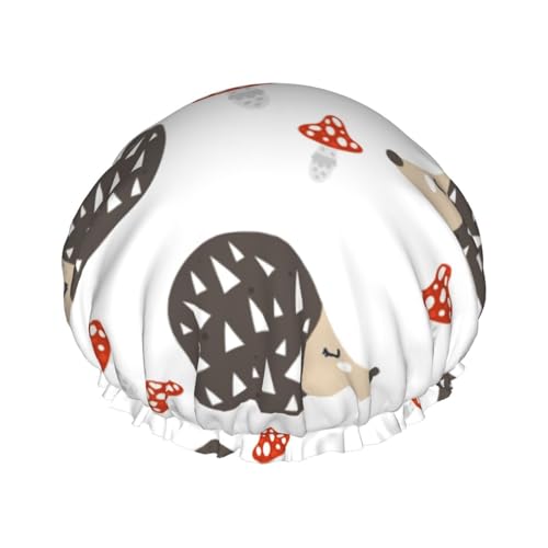 Bonnet de douche imperméable et réglable pour cheveux longs avec doublure douce - 2