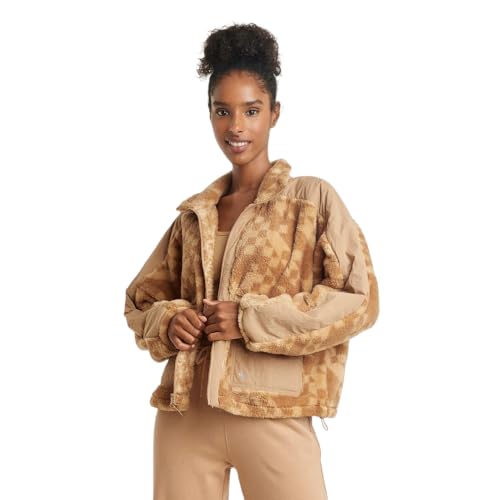 JoyLab Women's Printed High Pile Fleece Jacket -